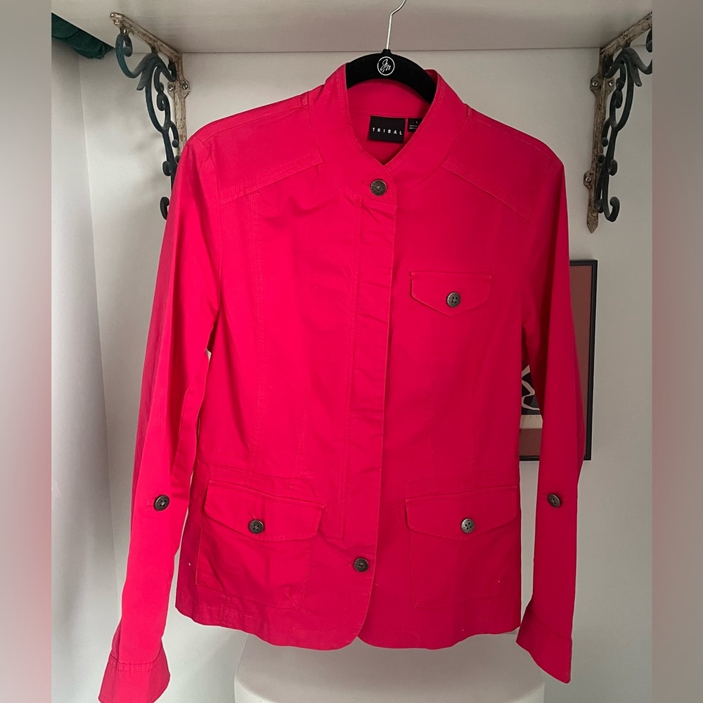 TRIBAL PINK JACKET SIZE 6